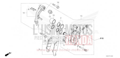 PINZA FRENO ANTERIORE CRF250RS di 2025